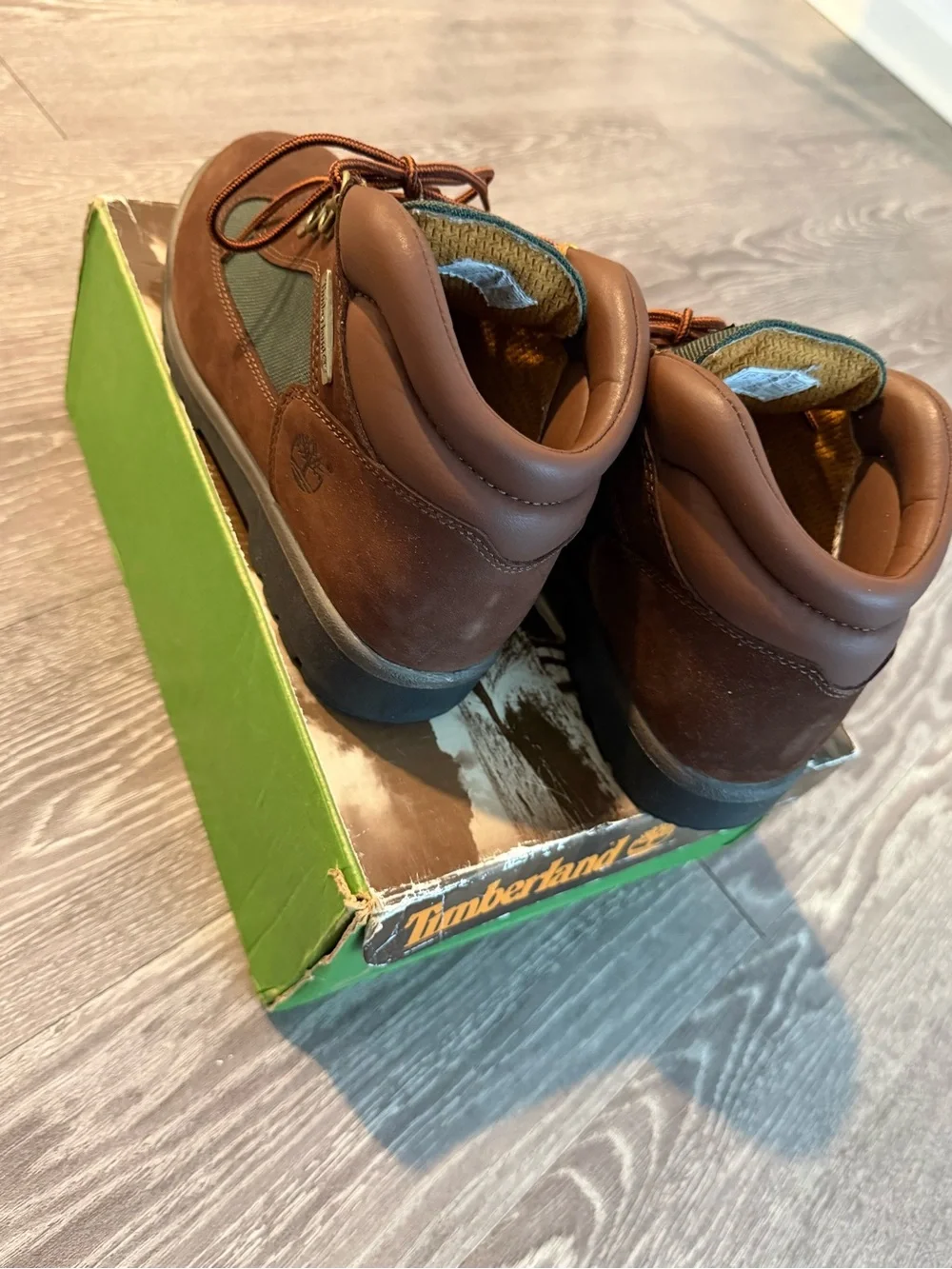 Timberland Kid’s Brown and Green Boots